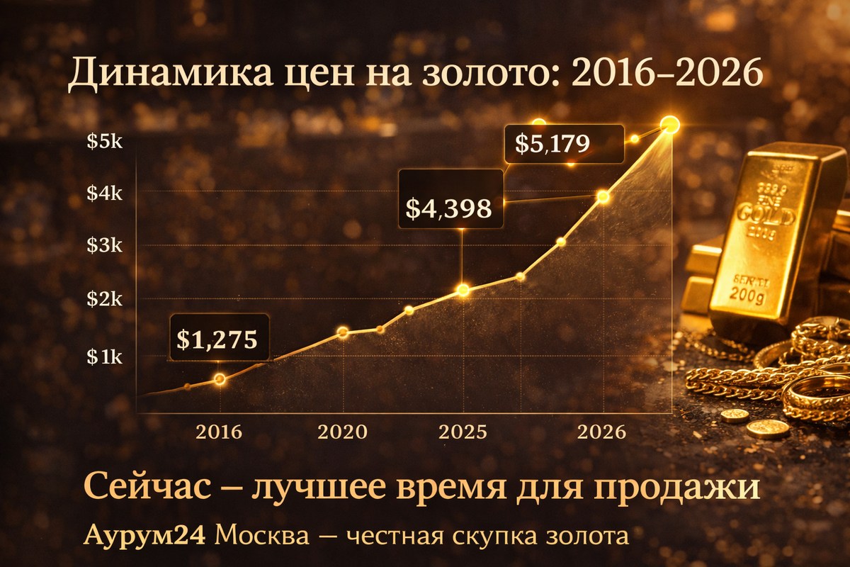 Продайте золото по лучшей цене в Аурум24 Москв