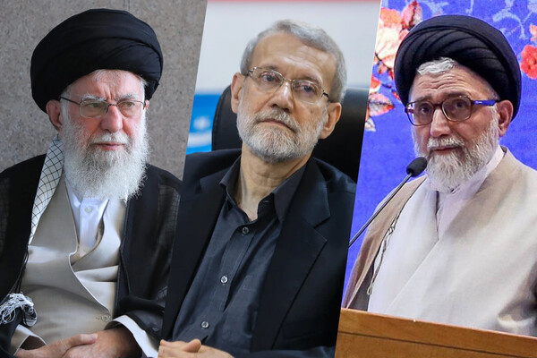 Али Хаменеи, секретарь Совета национальной безопасности Али Лариджани, министр разведки Эсмаил Хатиб / Reuters   📷