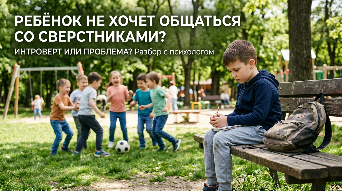 Ребёнок не хочет общаться со сверстниками — интроверт или проблема