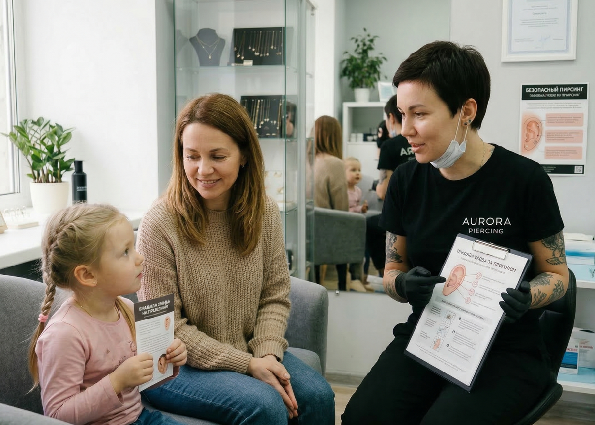 В каком возрасте прокалывать уши