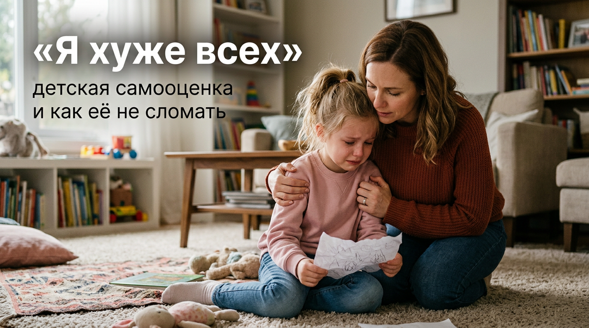 «Я хуже всех» — детская самооценка и как её не сломать