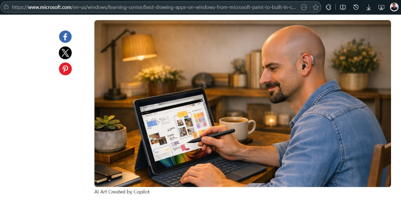    Подпись под изображением: AI Art Created by Copilot