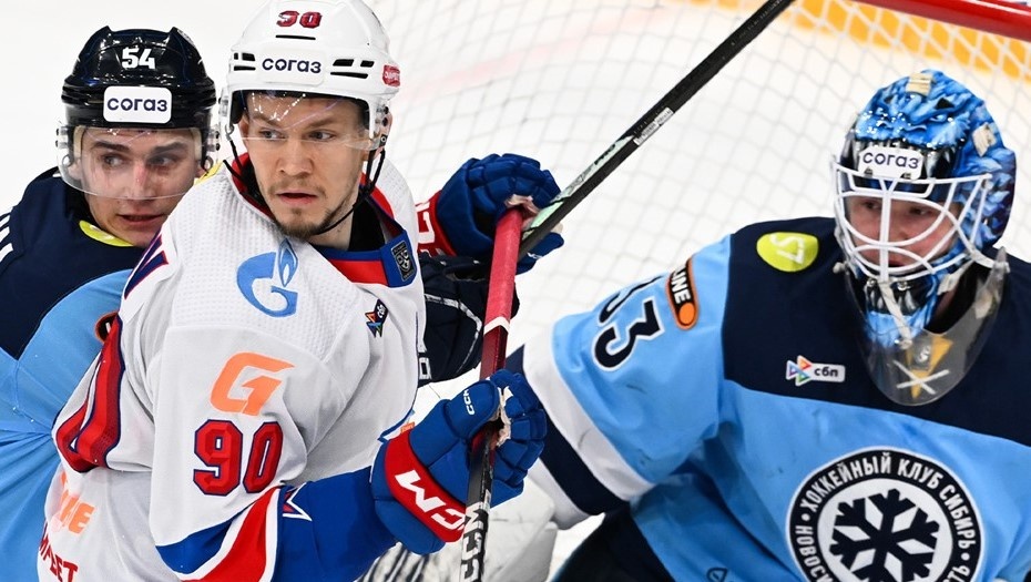    Эпизод хоккейного матча ХК СКА (Петербург) против команды "Сибирь" (Новосибирск). Автор фото: ХК СКА