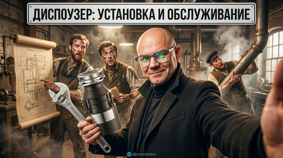    Установка измельчителя пищевых отходов поможет облегчить уборку на кухне. as7