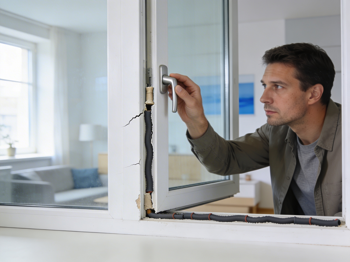 Когда окно держится на скотче - оно вышло из строя