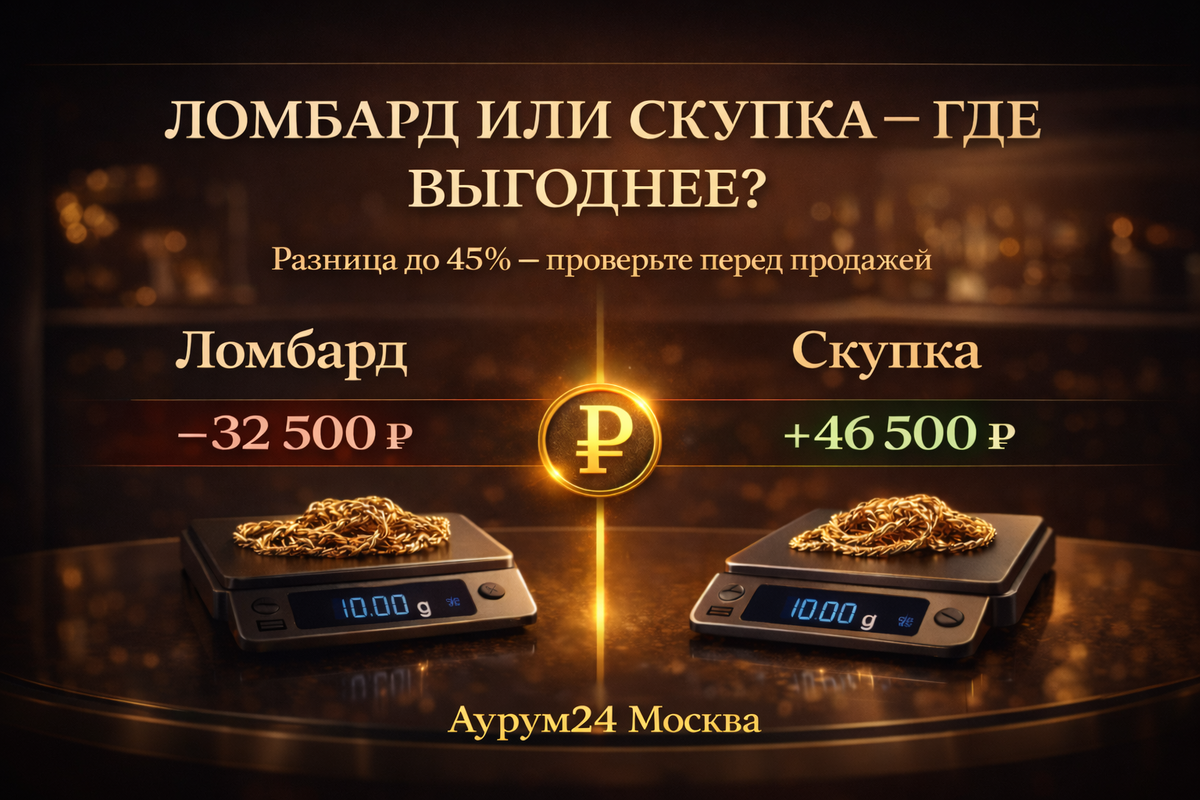 Ломбард или скупка - куда нести золото? 