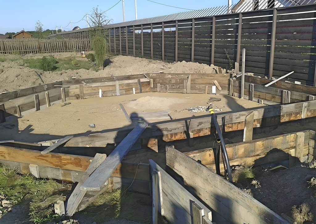 Фундамент беседки