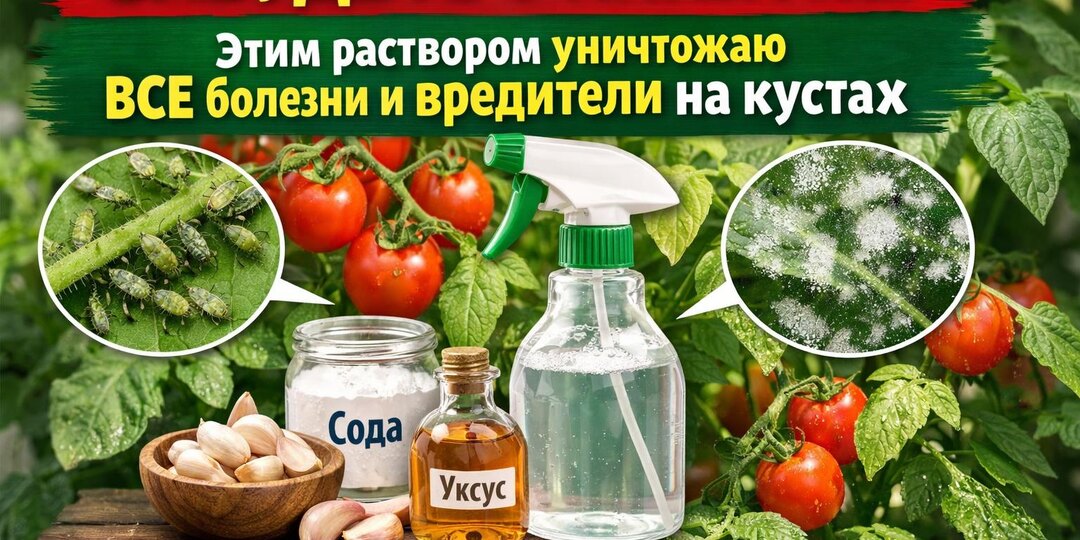 ЗАБУДЬТЕ О КИПЯТКЕ! Этим раствором уничтожаю ВСЕ болезни и вредители на кустах