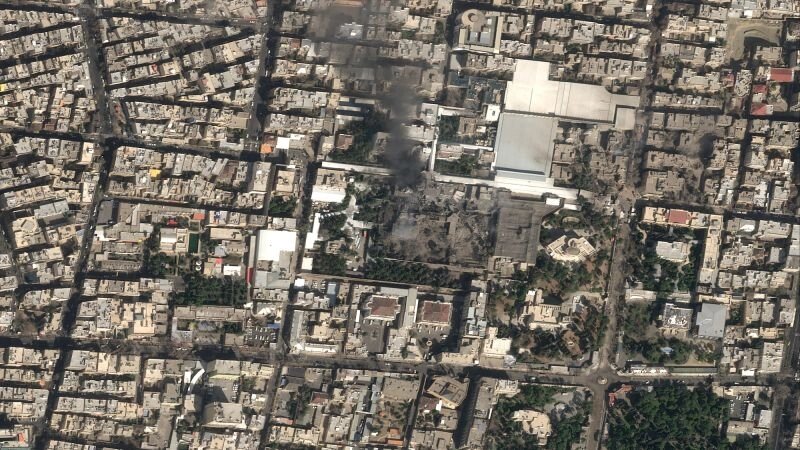    Удар по резиденции Али Хаменеи. Фото: Кадр из видео/ CNN