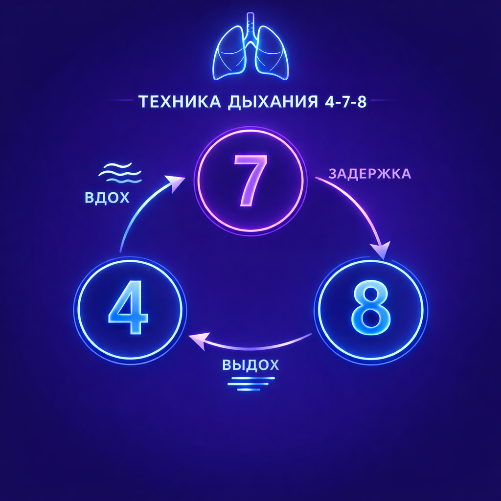 техника дыхания 4-7-8