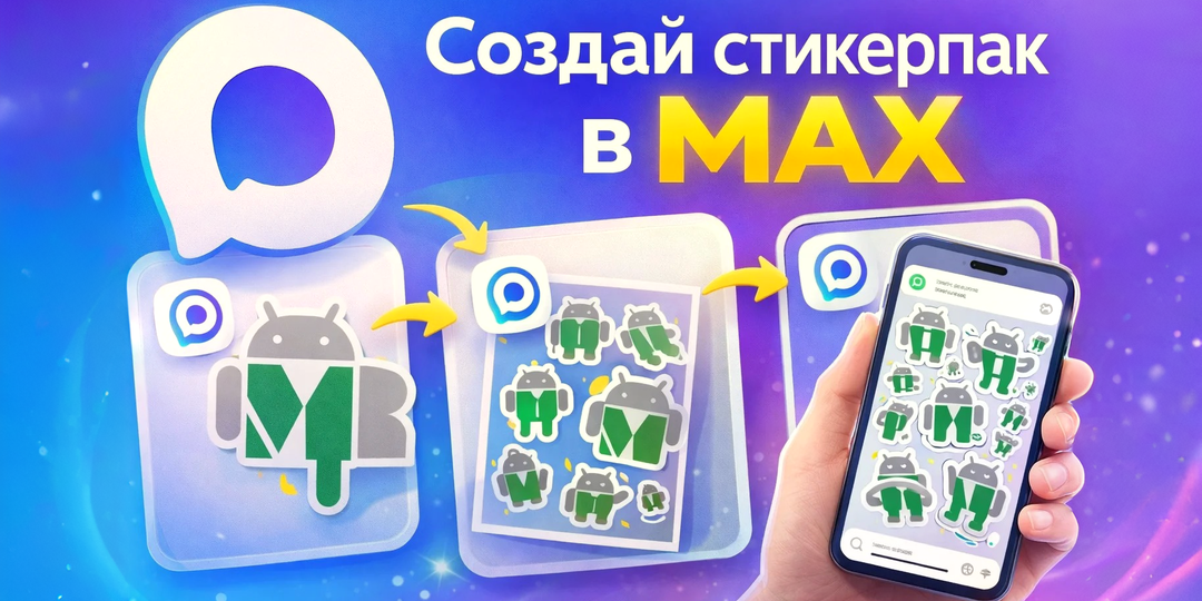 Авторы каналов A+ теперь могут создавать стикеры в MAX