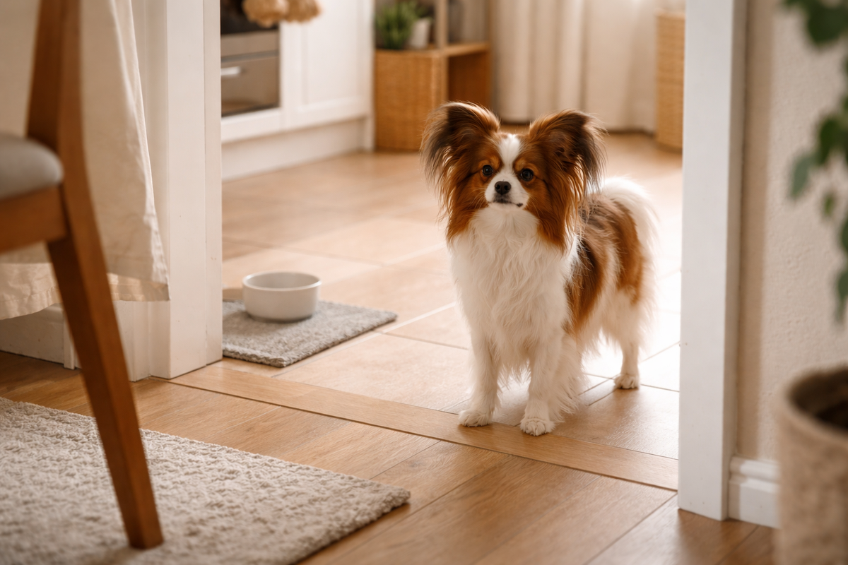 Даже в маленьком теле у папильона очень заметное домашнее присутствие