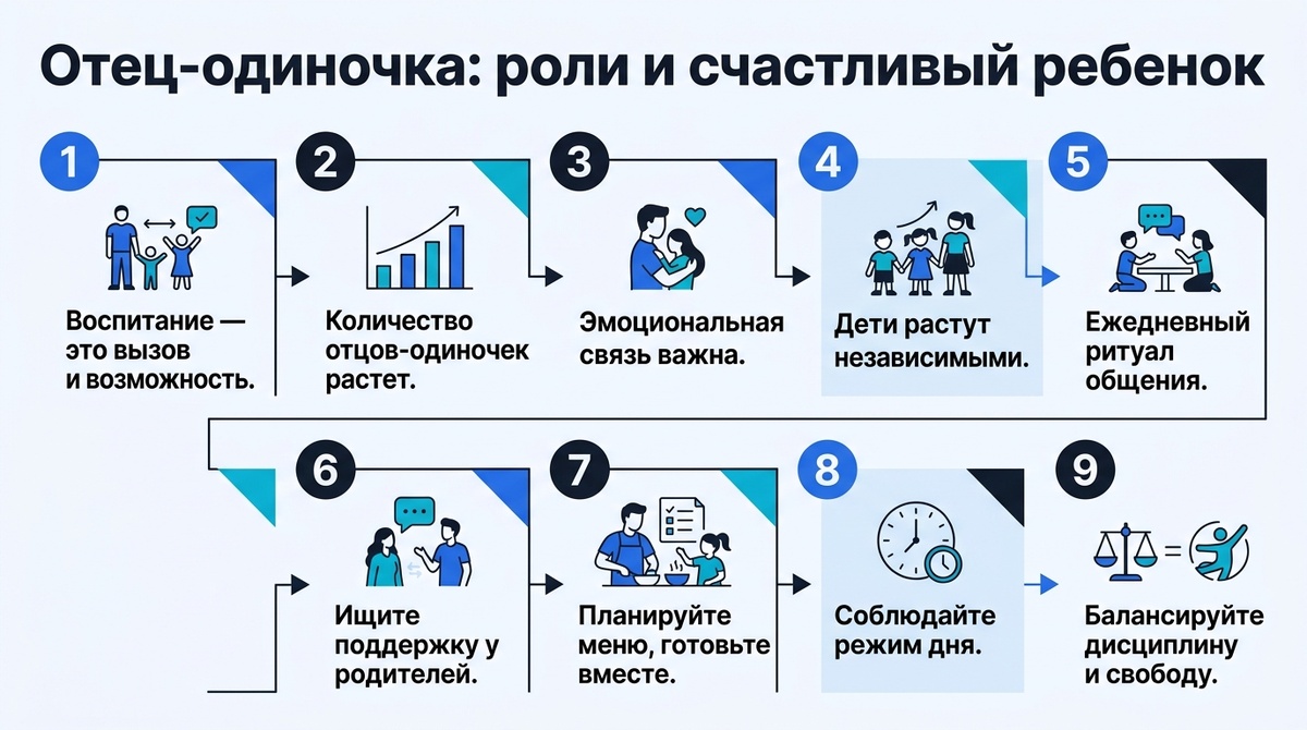 Папа один: роли и счастливый ребёнок  📷
