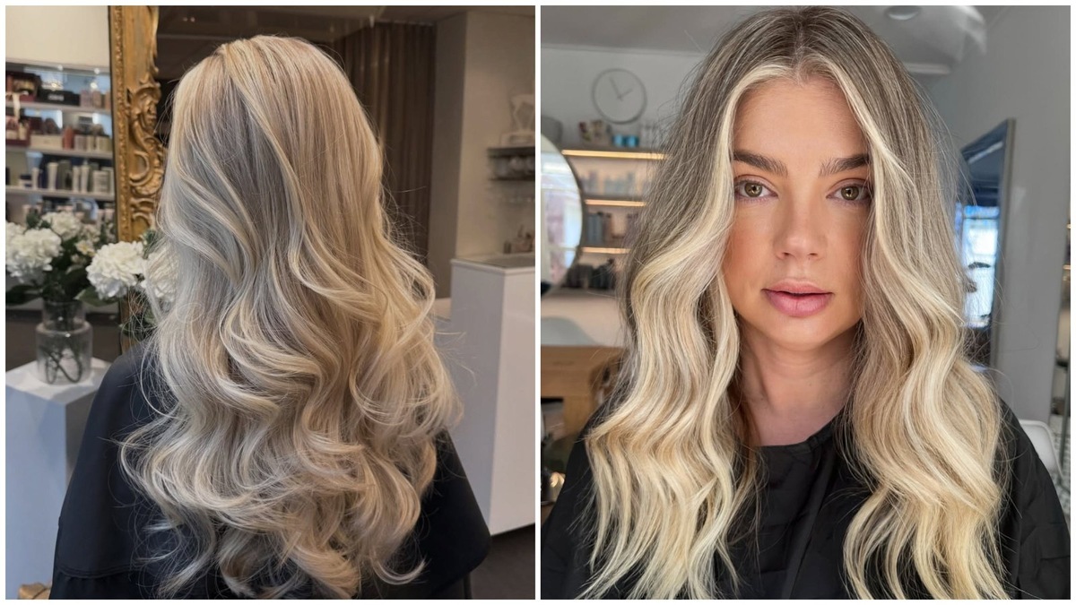    Балаяж создает мягкий переход оттенков, поэтому отрастающие корни выглядят естественно.