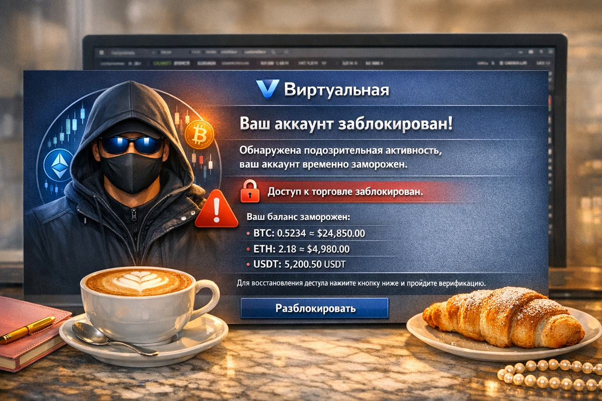 Как может выглядеть блокировка вашего аккаунта на бирже