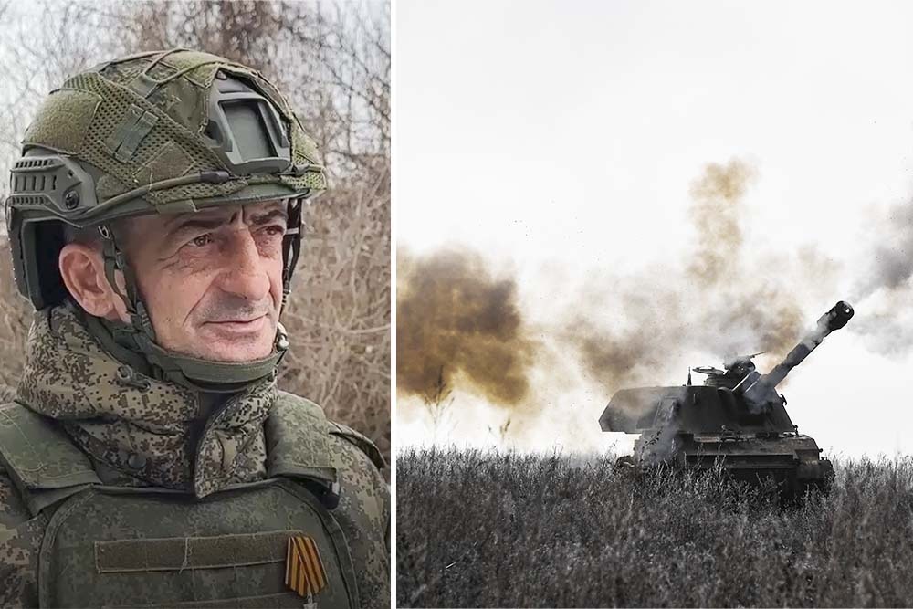    Гвардии сержант Хох Кабисов - уроженец Южной Осетии. За храбрость и профессионализм он награжден Георгиевским крестом. Артиллерист вспоминает, как в самые жаркие дни боевой работы на самоходной гаубице 2С3 "Акация" (фото справа) бойцы жили прямо в машине. "Около месяца мы жили прямо в "саушке" (от САУ - самоходная артиллерийская установка. - Прим. "РГ"). И днем, и ночью. Домом была "саушка", и ели там, и спали. При этом постоянно у нас в стволе снаряд был. Мы всегда готовы были помочь пехоте", - говорит боец. / Фото: Министерство обороны РФ / РИА Новости