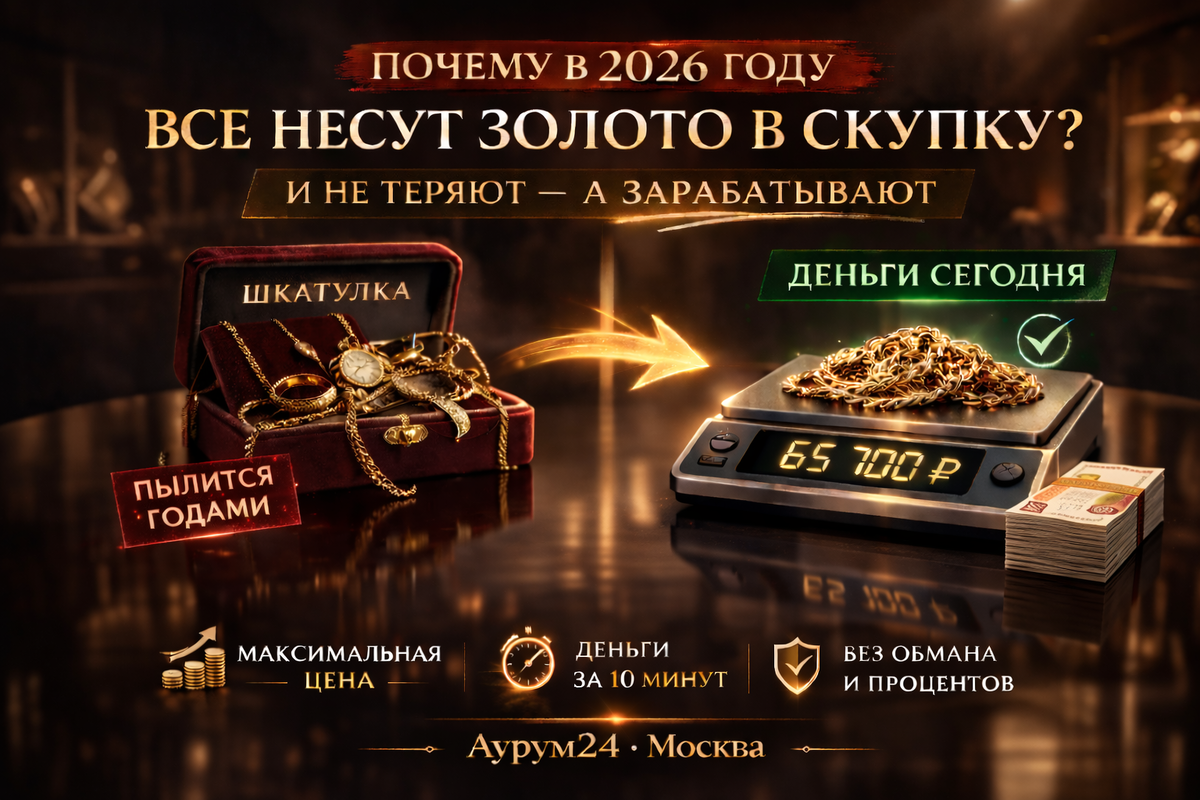 Почему в 2026 году все массово несут золото в скупку — и правильно ли это?