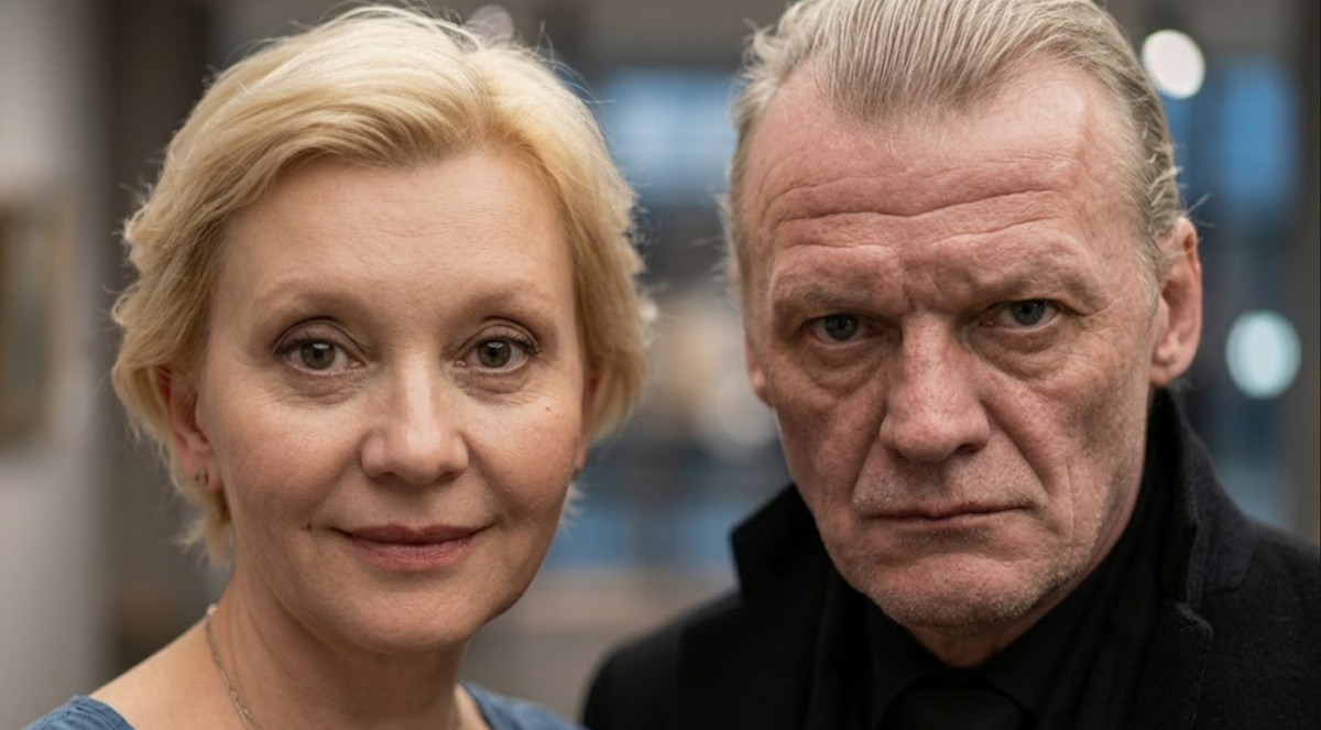 Алексей Серебряков с женой