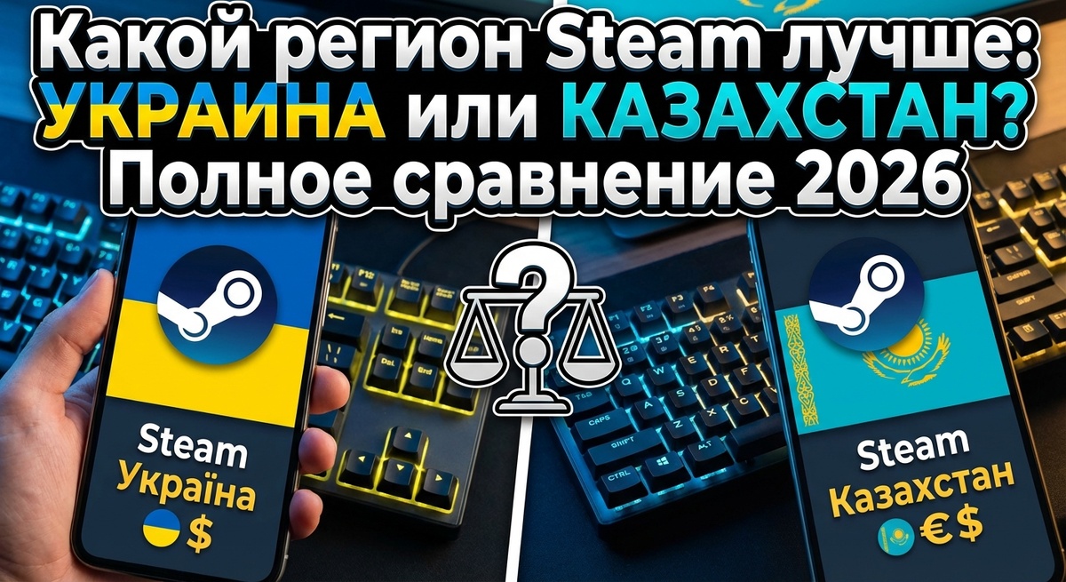 Сравнение регионов Украина и Казахстан