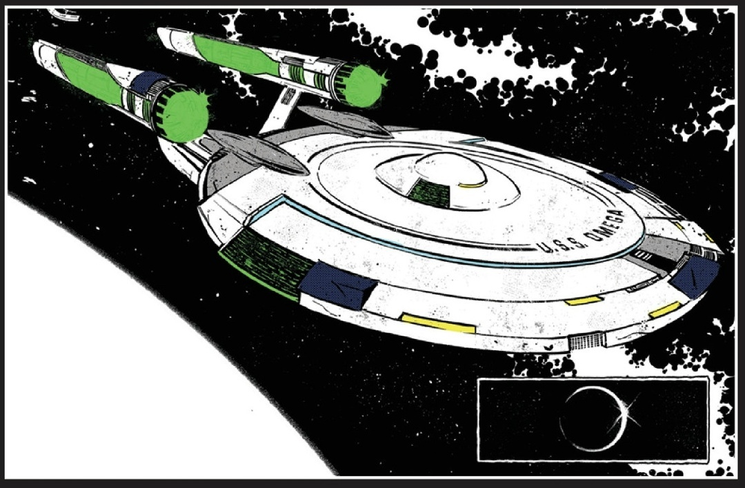 Корабль «Омега», показанный в первом выпуске комикса «Последний звездолёт».