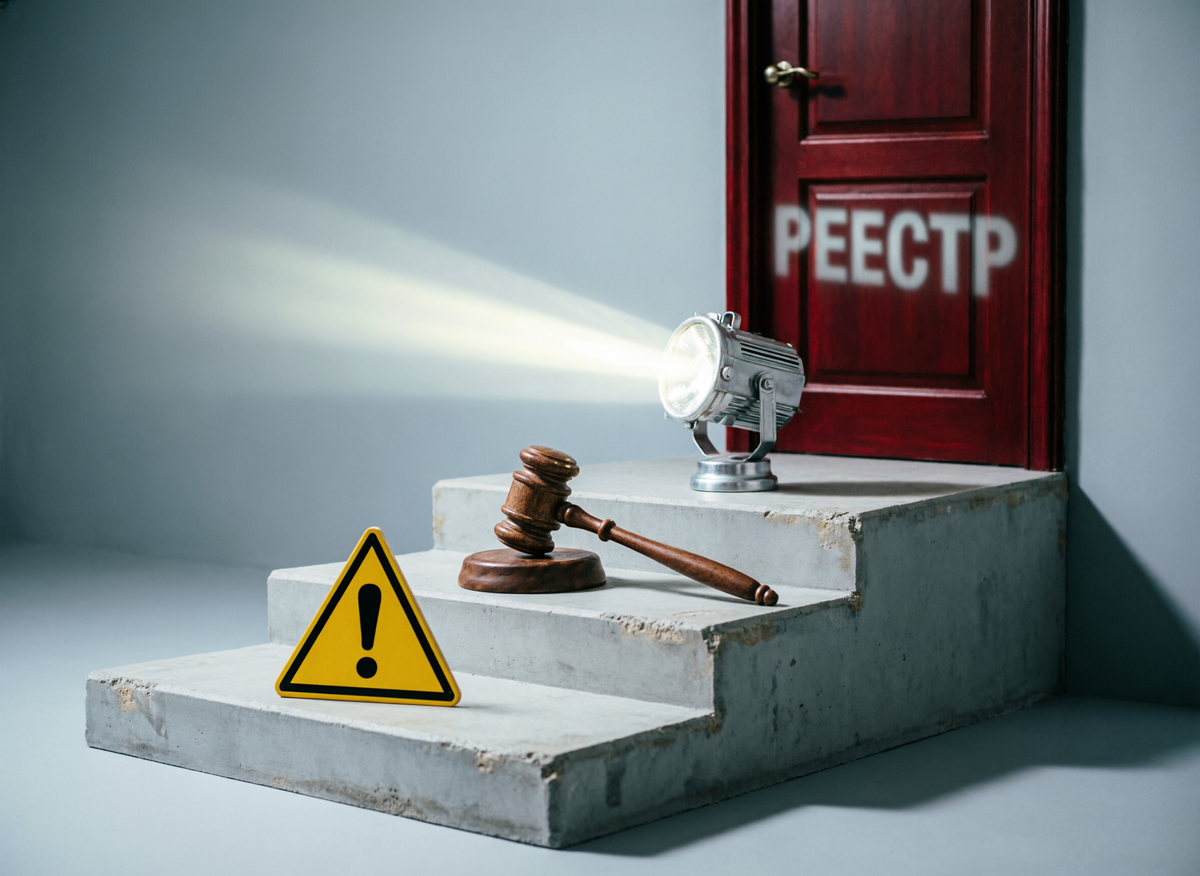 В реестр не попадают просто так. Нужно пройти все круги ада: от протокола до розыска.