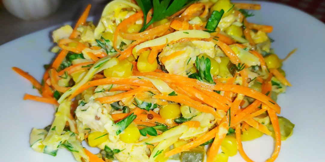 САЛАТ "ОБЖОРКА" с КУРИЦЕЙ! Очень ВКУСНЫЙ и СЫТНЫЙ салат!