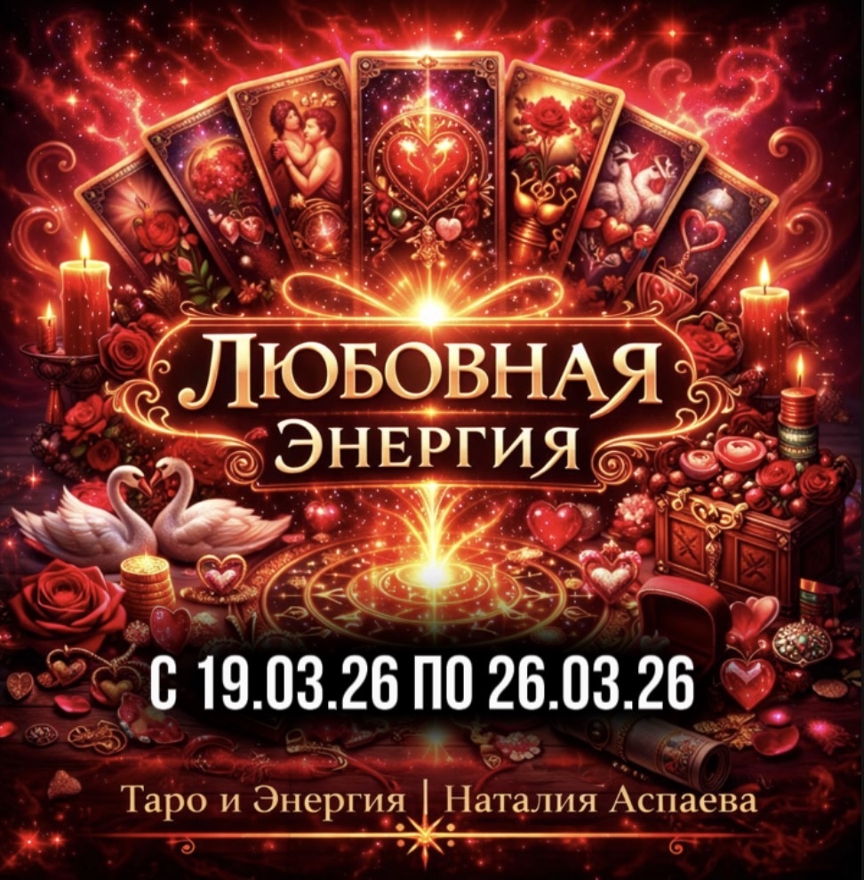 ❤ ЛЮБОВНАЯ ЭНЕРГИЯ ❤ 
— с 19.03.26 по 26.03.26 — 

