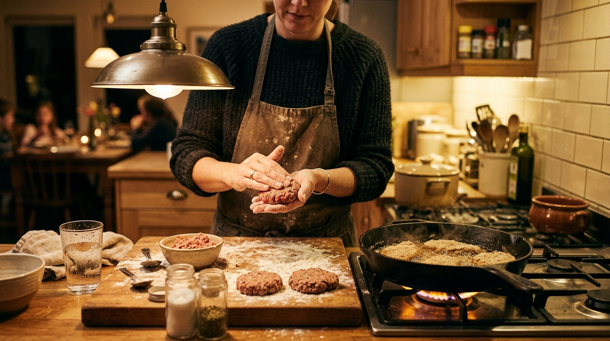 3 столовые ложки ледяной воды, и котлеты больше не разваливаются