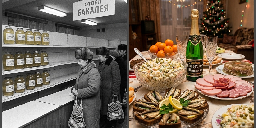 Эпоха тотального дефицита: как наши мамы умудрялись накрывать шикарные столы, когда в магазинах было пусто.