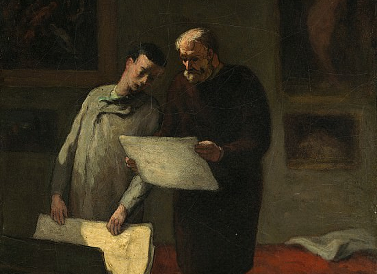 Оноре Домье «Совет молодому художнику»