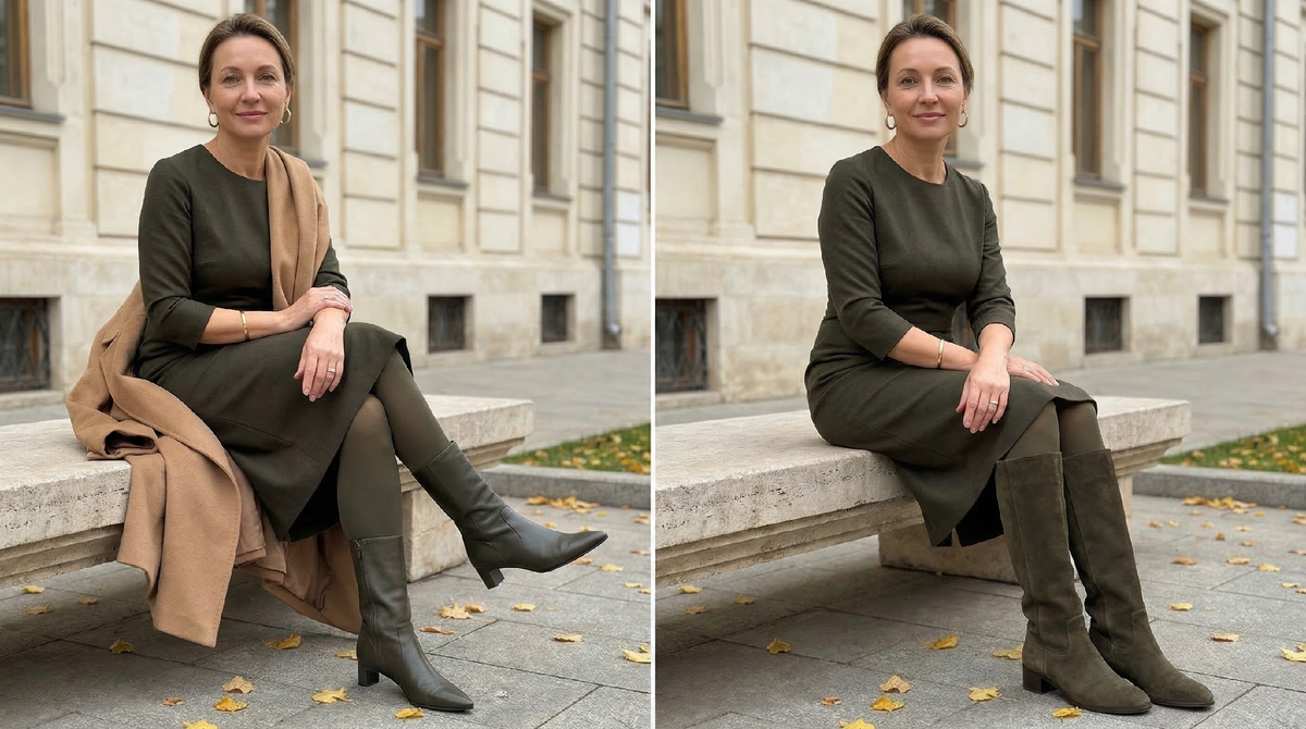 Узкое голенище против сапог-труб - разница, которую видно сразу