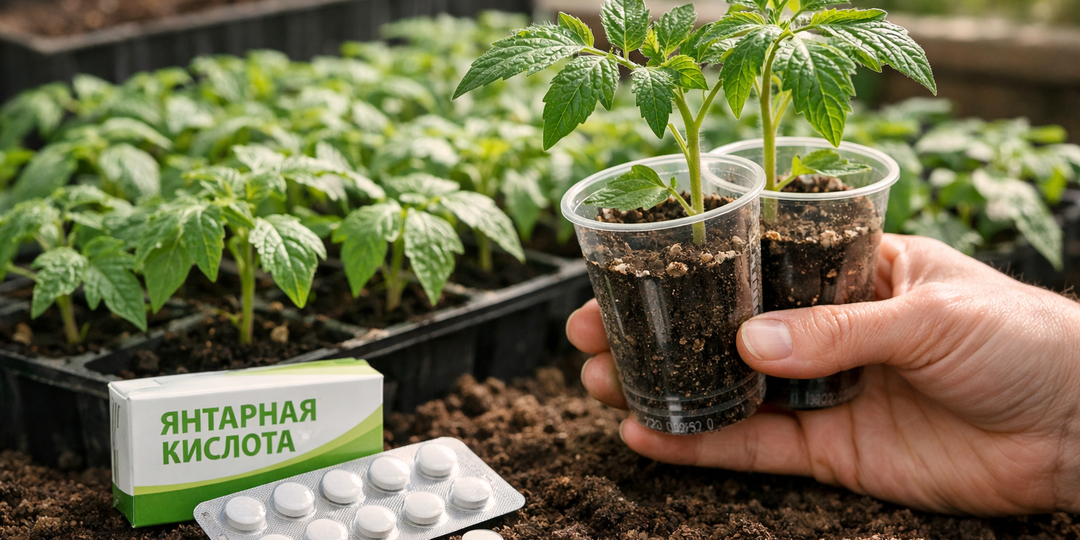 Не тратьте деньги на стимуляторы: янтарная кислота для рассады томатов — дешево и эффективно!