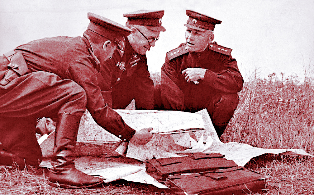 Знаменитые полководцы во время Курской битвы, 1943 г.