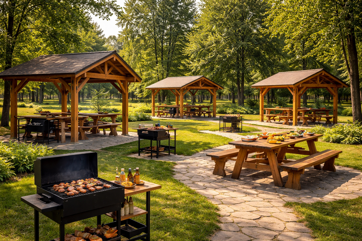 программа аренды мангальных зон / система бронирования мангальных зон для пикник