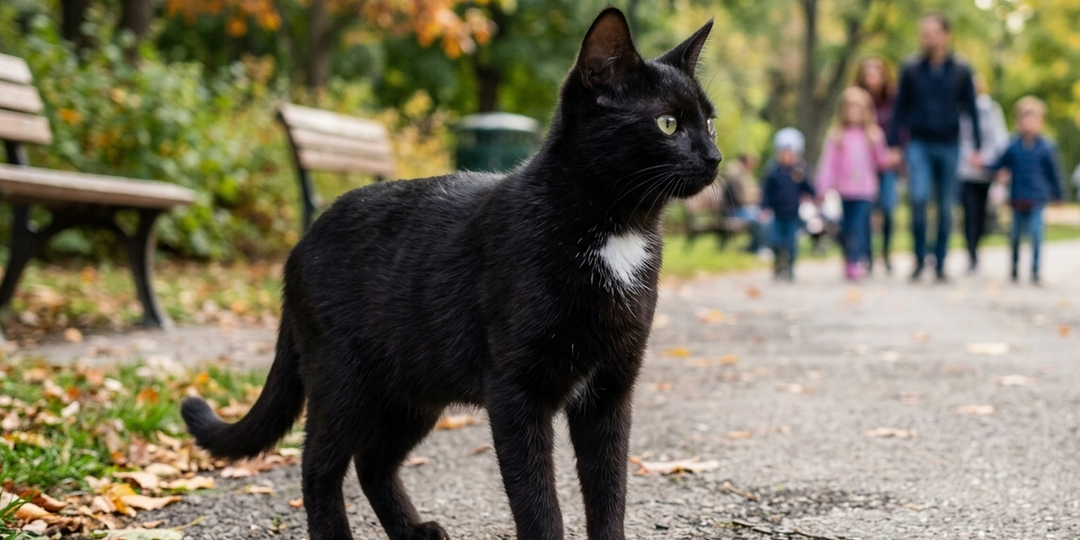 В парке к нам привязался кот и остался на 16 лет