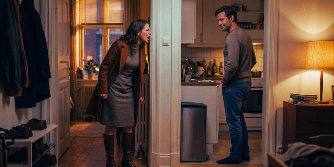 — Ты запретил мне ехать на юбилей к маме, потому что у тебя нет настроения?! Ты меня за собственность держишь?! Я не собака, чтобы сидеть у