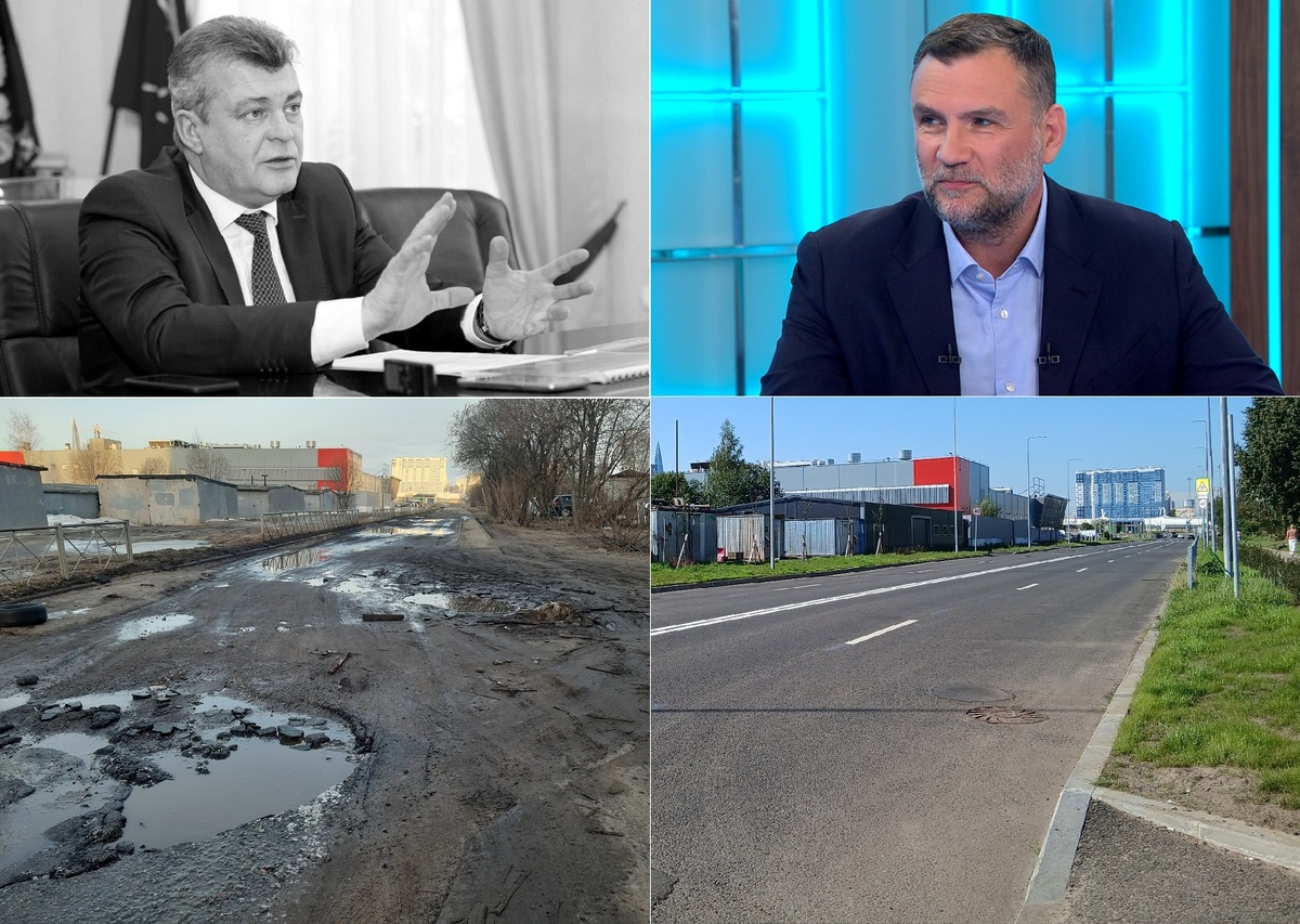 Слева, - Ситцевая улица в Приморском районе СПб "образца апреля 2022 года", - фото автора. Слева вверху, - уже бывший и покойный вице-губернатор Павелий А.А., который не любил свою работу и не слушал людей. Справа, - Ситцевая улица в Приморском районе СПб "образца сентября 2025 года" на фото автора. Справа вверху, - новый вице-губернатор Е.Н.Разумишкин, который не только оперативно организовал проектирование и ремонт скандальной Ситцевой улицы, но и восстановил городской контракт на благоустройство Юнтоловского парка, который его предшественник превратил в экологическую катастрофу местного масштаба. Листайте: 
