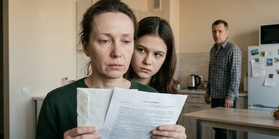 Оставил конверт с деньгами и ушёл. Через 8 лет пришёл занять - у той же женщины