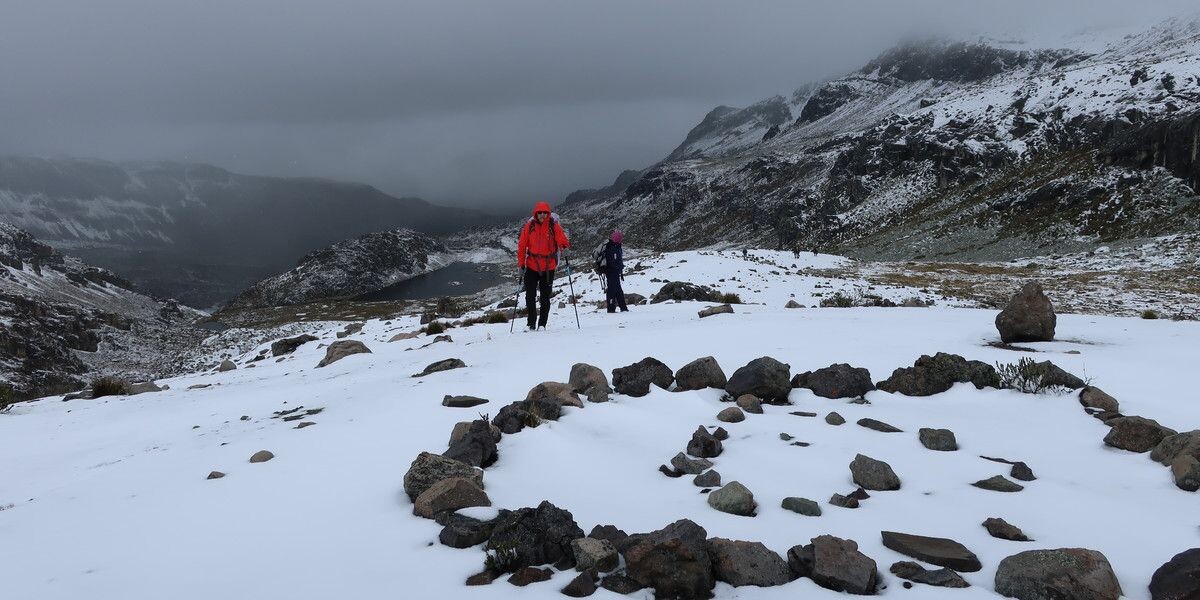 На перевале 5000 м в горах Перу