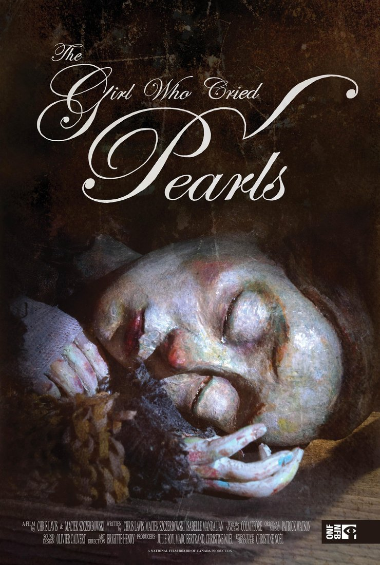 Постер короткометражного анимационного фильма Девушка, которая плакала жемчугом. 