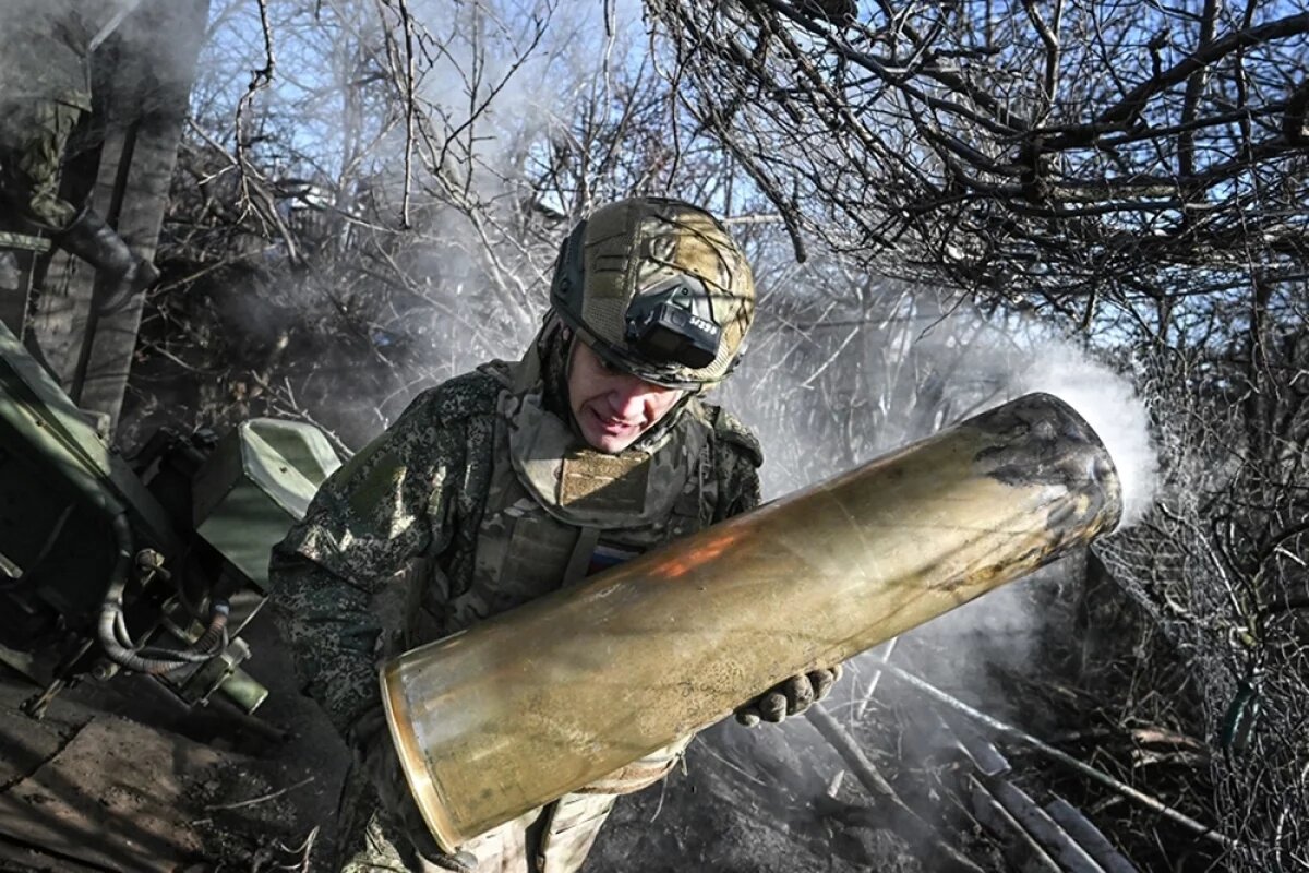    Боевая работа расчета пушки 2С5 «Гиацинт-С» группировки войск «Центр».