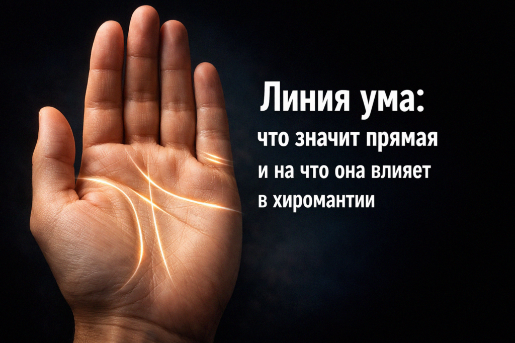    Линия ума и её значение в хиромантии admin
