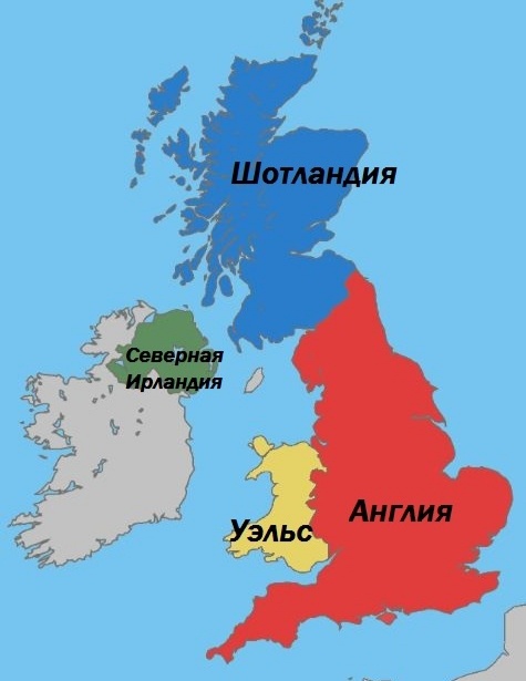 Карта Великобритании