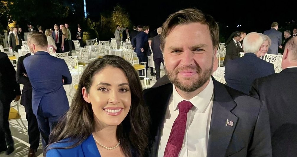    Анна Паулина Луна и Джей-Ди Венс. (Фото: социальные сети)