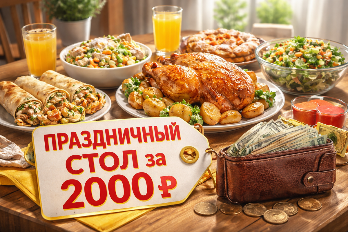 Праздничный стол за 2000 ₽ в 2026, проверил лично!