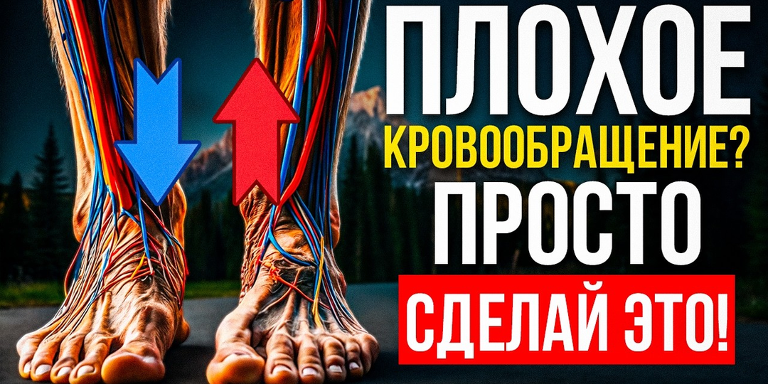 Улучшаем кровообращение в ногах. 2 упражнения = 100% результат