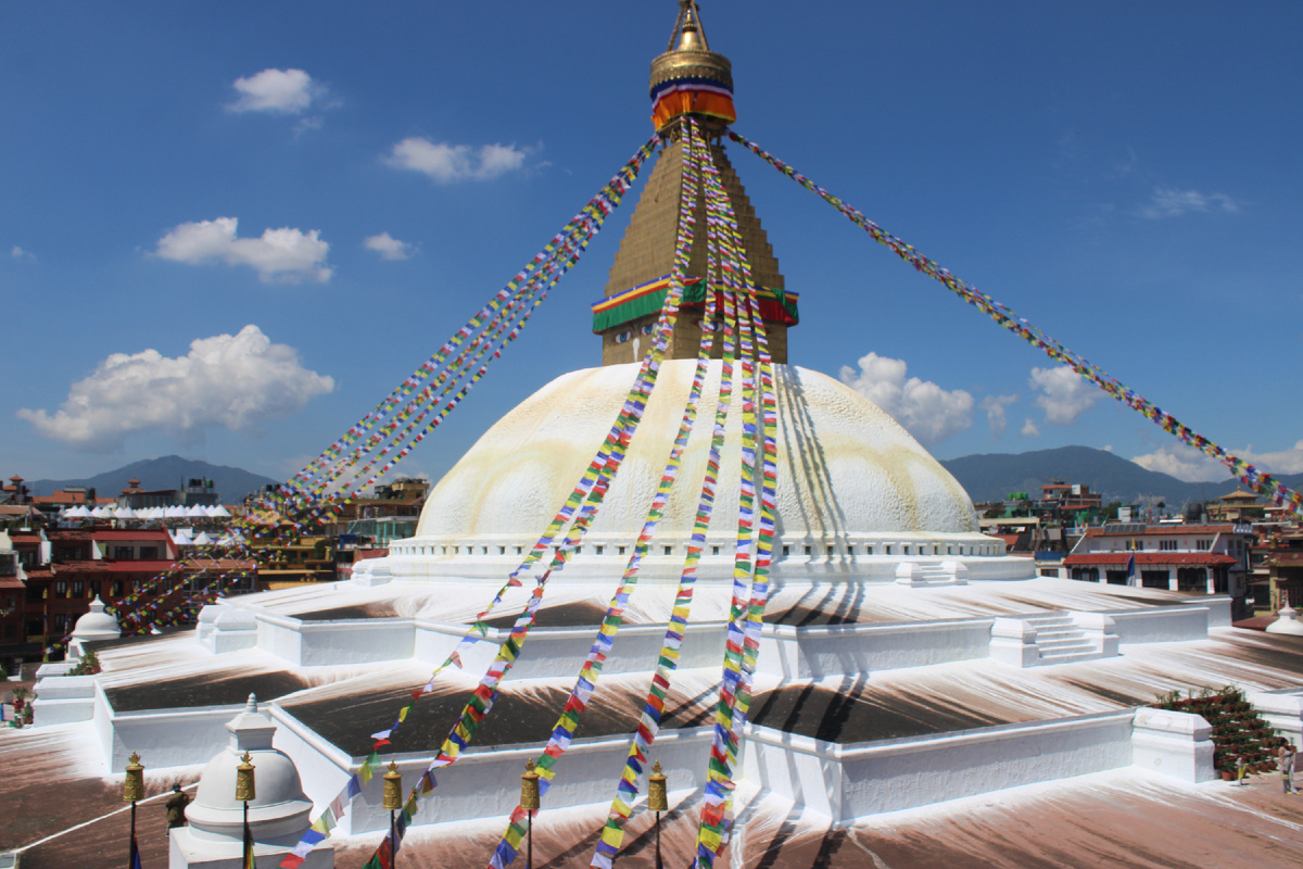 Легендарная ступа Боднатх в Катманду