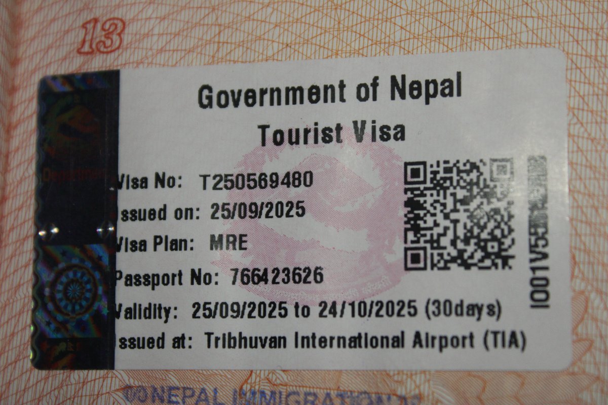 Непальская виза