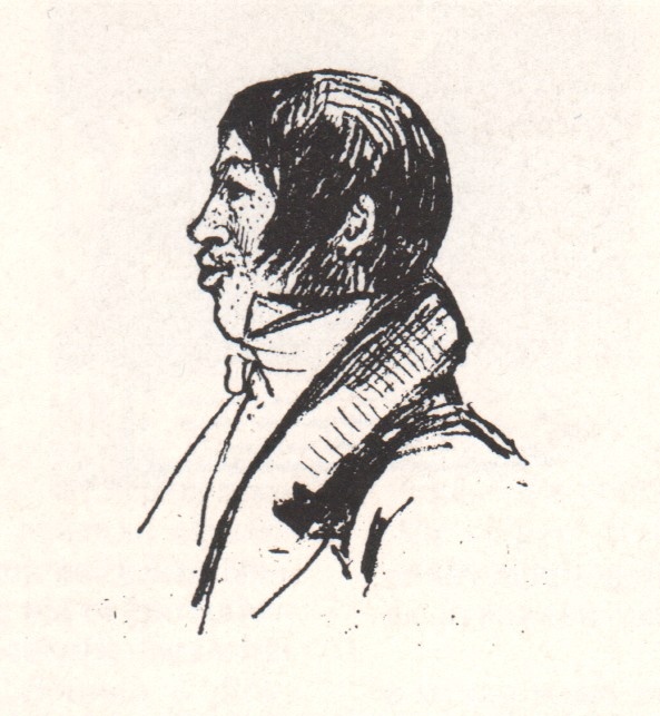 В.П. Лангер. Автопортрет. 1820-е. Из альбома Д.Н.Замятина. Институт русской литературы РАН