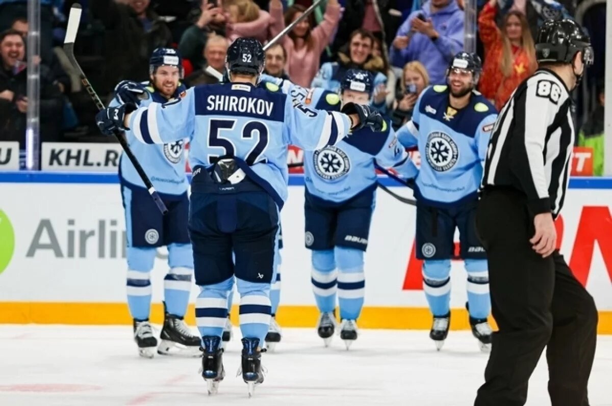    Хоккейная «Сибирь» разгромила питерский СКА со счётом 4:1